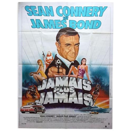 Grande Affiche Du Film Jamais Plus Jamais James Bond De Irvin Kershner Avec Sean Connery