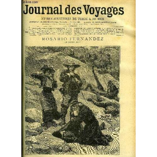 Journal Des Voyages -Aventures De Terre Et De Mer. - N°0946 - Rosario Fernandez Par Lucien Biart,À Suivre.