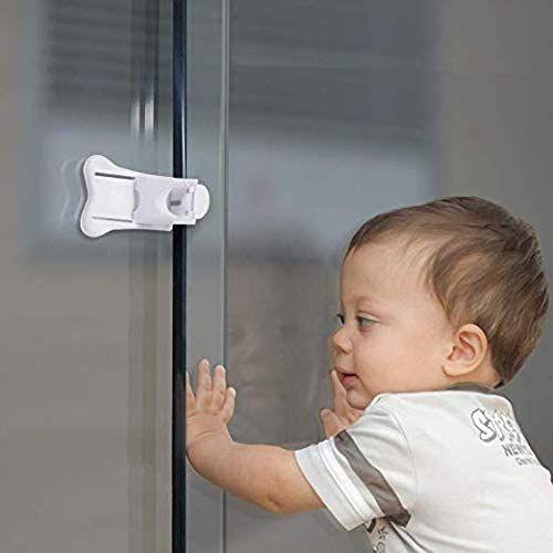 Sécurite Fenêtre Enfant, 2pcs Bloqué Fenêtre sans Percer Verrous de Fenêtre  Protection Sécurité Enfant Bébé avec