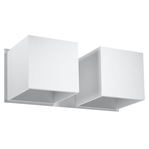 Sollux Quad Applique Murale Twin Square Up & Down Blanc G9