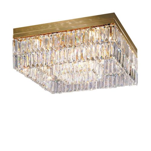 Kolarz Prisma - Plafonnier Designer Crystal Or Poli, 16x G9