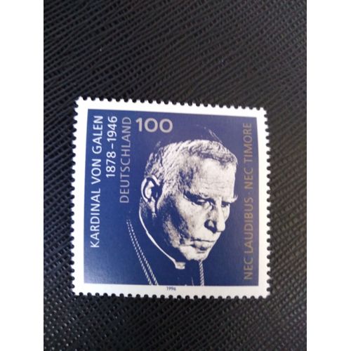 Timbre Allemagne Yt 1680 Clemens August Graf Von Galen 1996 ( 110306 )