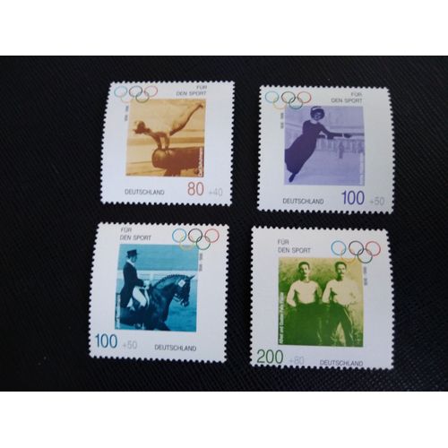 Timbre Allemagne Yt 1693 A 1696 Séries: Aide Sportive 1996 ( 110306 )