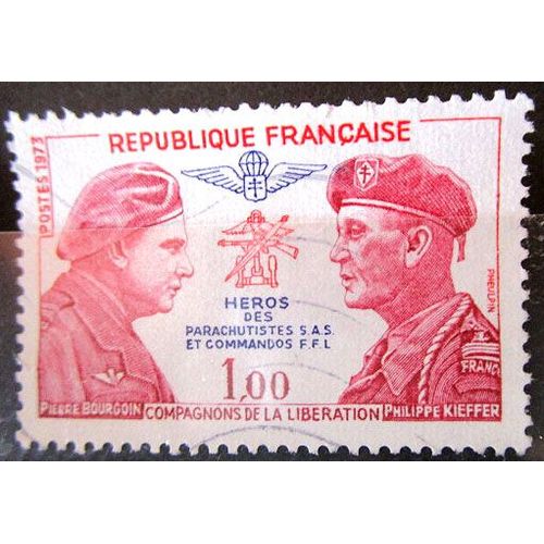 1973. F1773: Pierre Bourgoin Et Philippe Kieffer, Compagnons De La Libération.