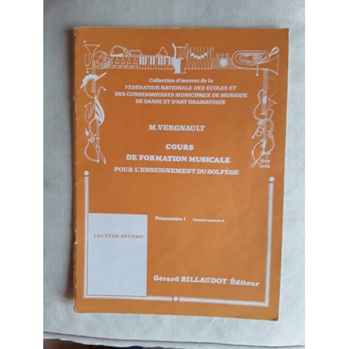 Vergnault Lecture Rythme Préparatoire 1