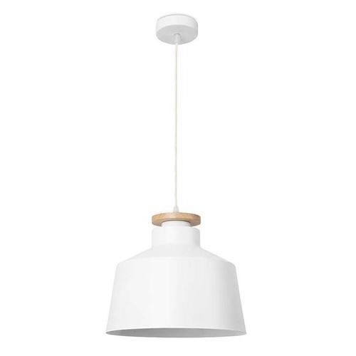 Forlight Nube - Pendentif Dome Simple Plafonnier Bois Clair Blanc 1x E27