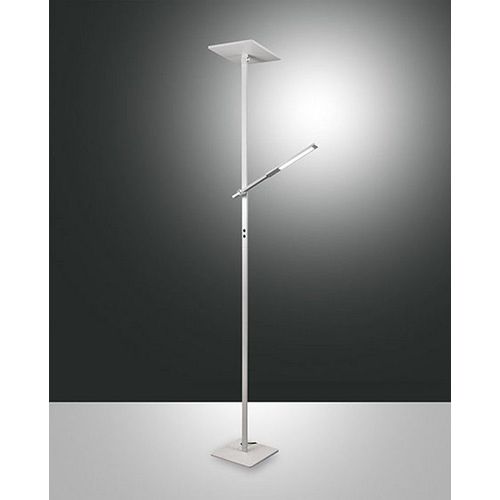 Fabas Luce Ideal Lampadaire Intégré Led Verre Blanc
