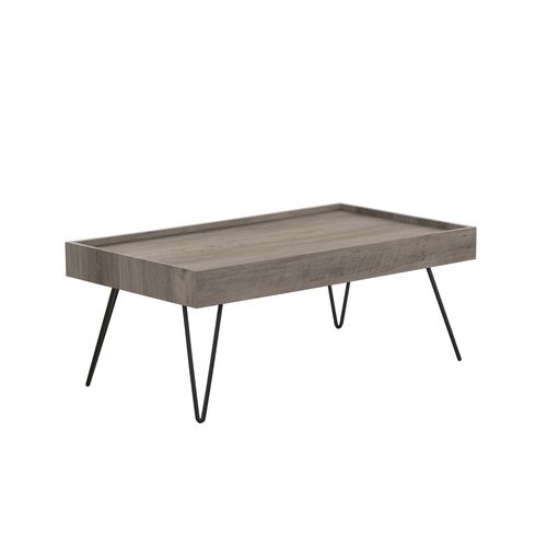 Table Basse Bois Foncé 100 X 60 Cm Welton