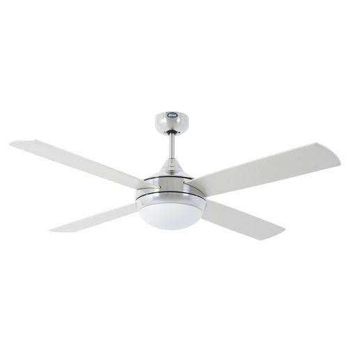Grand Ventilateur De Plafond En Aluminium Faro Icaria À 2 Ampoules, Gris, Érable Avec Lumière, E27