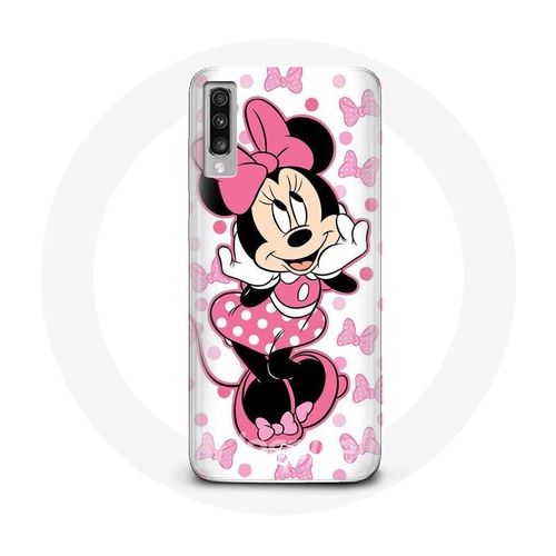 Coque Samsung Galaxy A70 Minnie Mouse Dessin Animé Mignon Rose