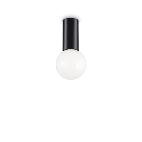 Ideal Lux Petit - Plafonnier Semi-Encastré D'intérieur À 1 Lumière, Noir, E27