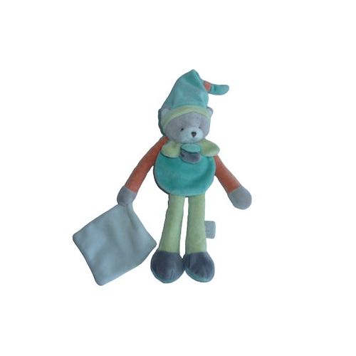 Pantin Avec Doudou Collector Chat Pêche Menthe - Doudou Et Compagnie