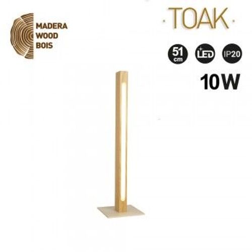 Lampe De Table En Bois ""Toak"" 10w Dimmable