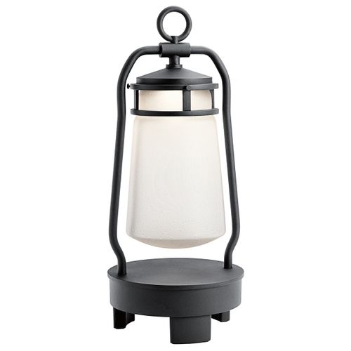 Elstead Lyndon Lanterne Haut-Parleur Bluetooth Portable Extérieur Led Intégrée, Prise Eu, Noir Texturé, Ip44