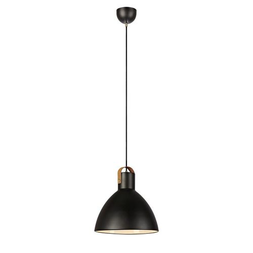 Suspension Eagle Avec Abat-Jour Métallique, Noir