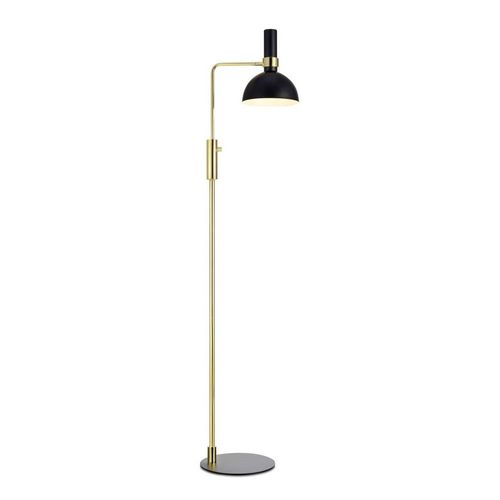 Lampadaire Larry Dimmable, Noir-Laiton