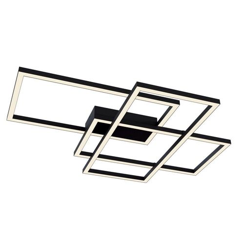 Line Plafonnier Carré Led Intégré Noir
