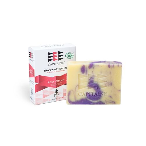 Savon Artisanal Bio Capitaine Rose Granit 100 Grammes 