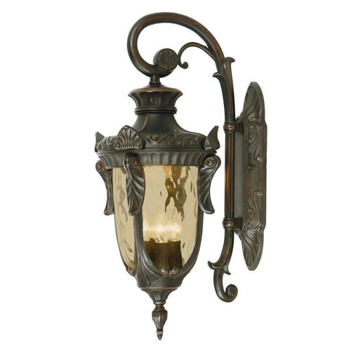 Elstead Philadelphia - Grande Lanterne Murale Extérieure À 3 Ampoules, Bronze Vieilli Ip44, E14