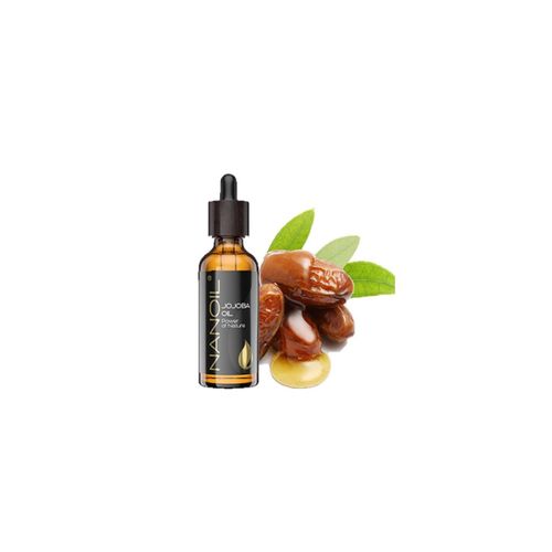 Huile De Jojoba Nanoil Jojoba Oil 50ml - Huile Naturelle, Pressée À Froid Et Non-Raffinée Pour Les Soins Du Visage, Du Corps Et Des Cheveux 