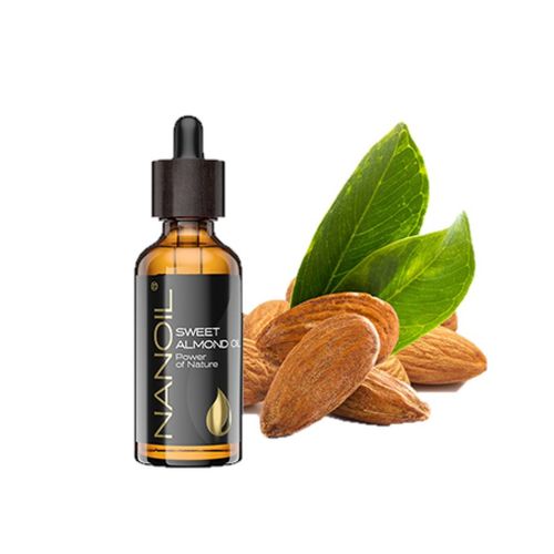 Huile De Amande Nanoil Almond Oil 50ml - Huile Naturelle, Pressée À Froid Et Non Raffinée Pour Le Soin Du Visage, Du Corps Et Des Cheveux 