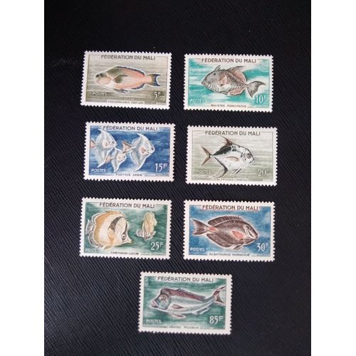 Timbre Mali Yt 2 A 8 Séries: Poisson 1960 ( 120306 )