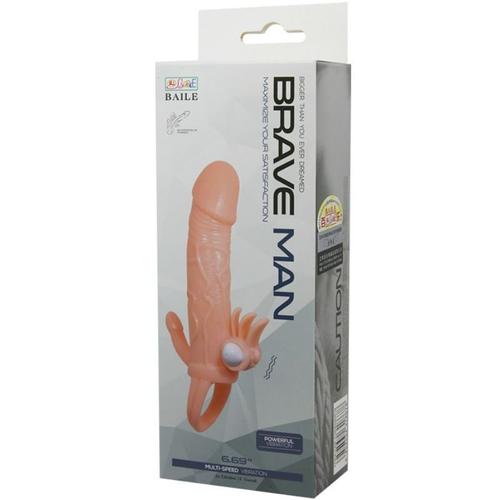 Dance - Brave Man Vibrateur Anal Pour Pénis Et Clitoris 16,5 Cm Naturel