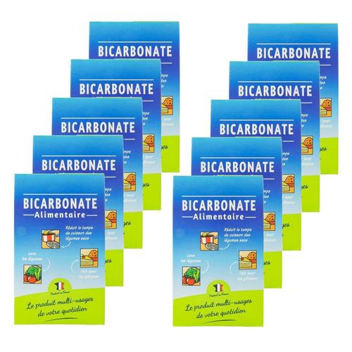 Lot 10x Bicarbonate Alimentaire - Boîte 400g