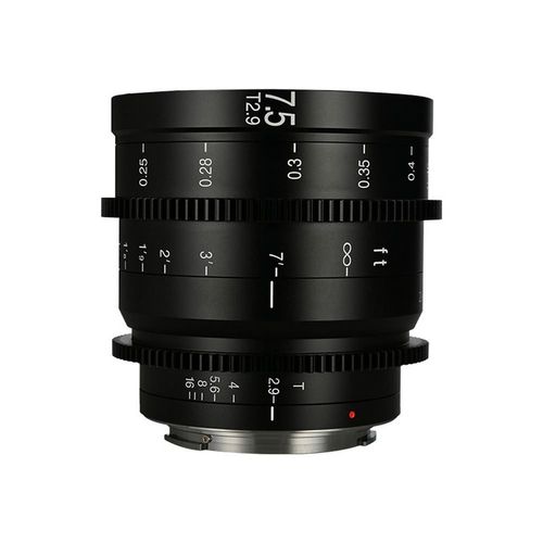 Objectif hybride vidéo Laowa 7,5mm T2.9 Zéro-D S35 Ciné noir pour Fuji X