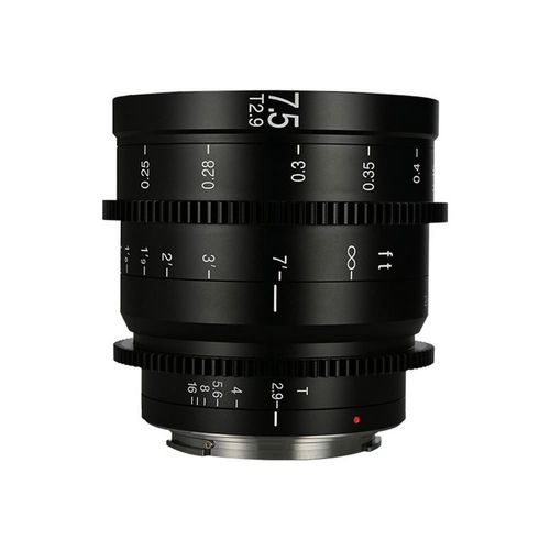 Objectif hybride vidéo Laowa 7,5mm T2.9 Zéro-D S35 Ciné noir pour Nikon Z