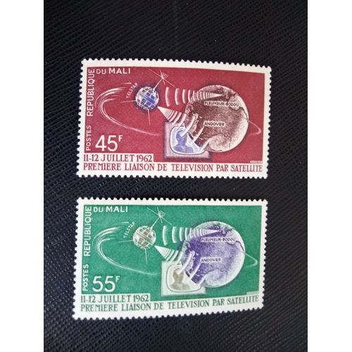 Timbre Mali Yt 41 - 42 Séries: Télécommunication 1962 ( 120306 )