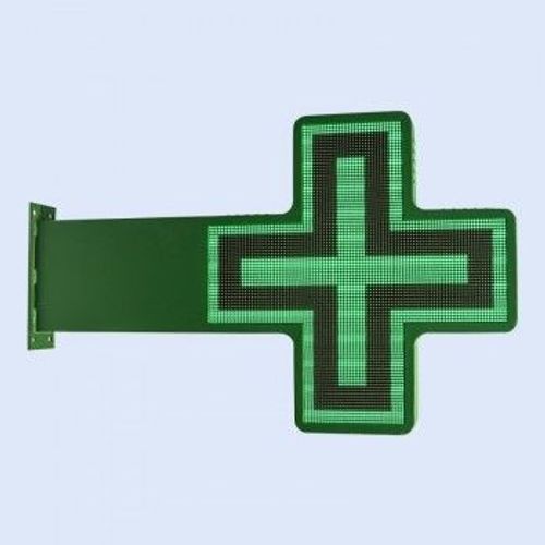 Croix De Pharmacie Led Rgb Programmable 1000 X 617 Mm