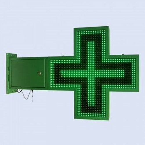 Croix De Pharmacie Led Verte Programmable  P16