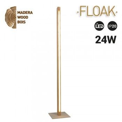 Lampadaire En Bois ""Floak"" 24w Dimmable
