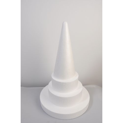 Pièce Montée Chateau Polystyrène Ø30à15cm Haut 46 Cm 4p