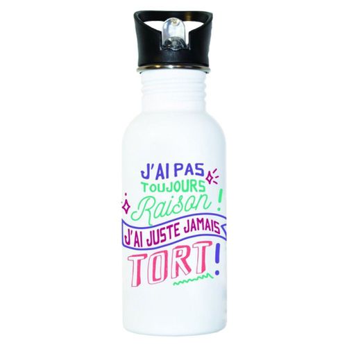 Gourde En Aluminium - Jamais Tort - 500 Ml