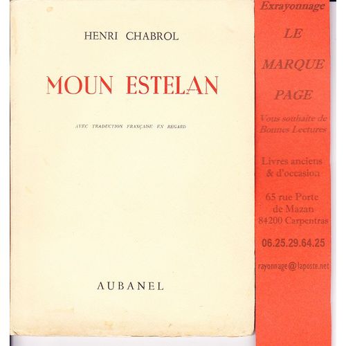 Moun Estelan - Avec Envoi Autographe De L'auteur