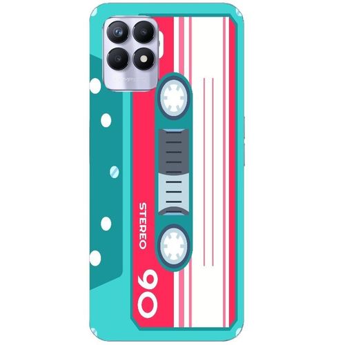 Coque Realme 8i Cassette Fe90 Bleu