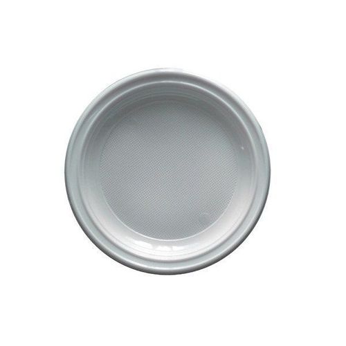 100 Assiettes Rondes Blanches 20.5cm