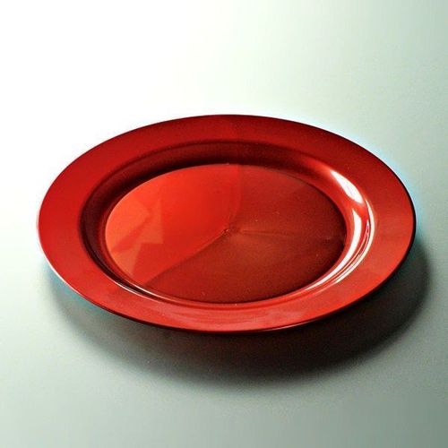 12 Assiettes Rondes Réutilisables Ø19cm Carmin
