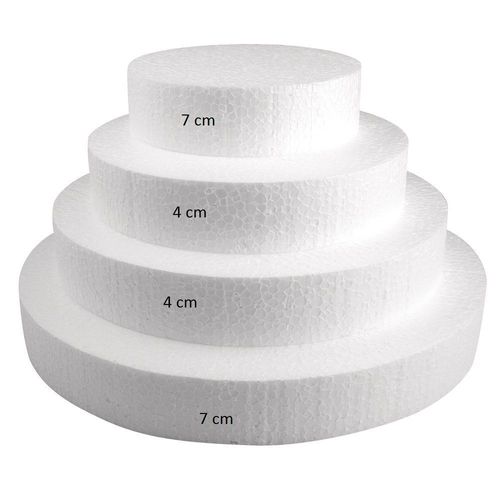 Pièce Montée Polystyrène Ø 30 À 10cm Haut 22 Cm 4 P