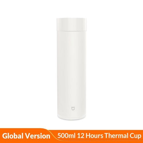1pcs Xiaomi Blanc Tasse Isotherme En Inox 500 Ml