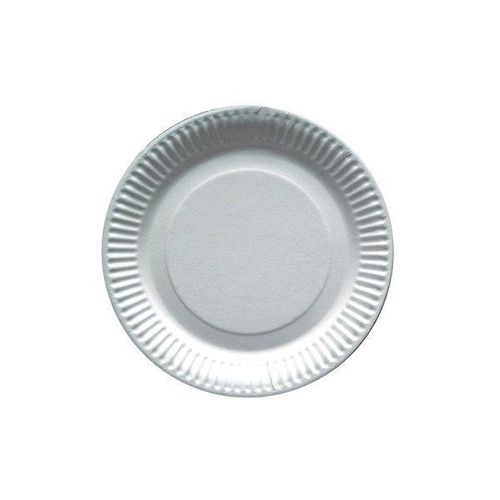 50 Assiettes En Carton Rondes Blanches 18cm