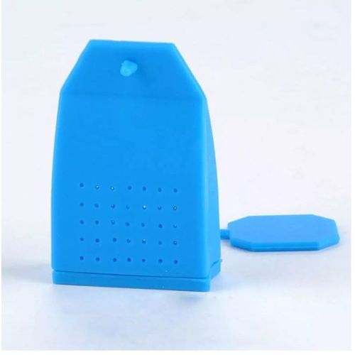 Boule À Thé En Silicone En Forme De Sachet De Thé (Opaque) - Bleu