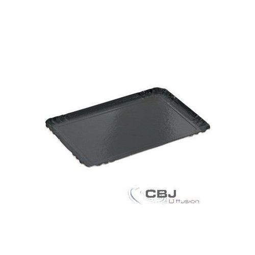 25 Plateaux Traiteur Carton 42x28cm Noir