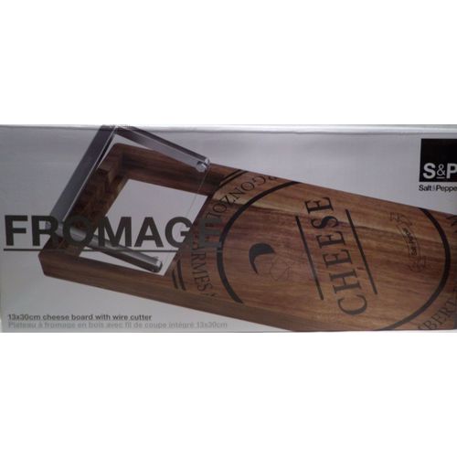 Plateau À Fromage En Bois Avec Fil De Coupe Intégré