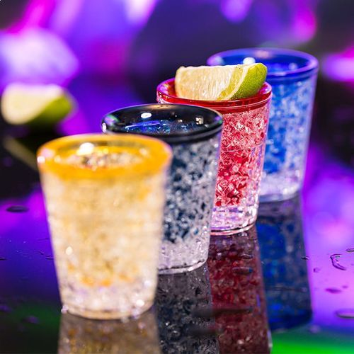 Lot De 4  Verres À Shot À Double  Paroi R?Frig?Rante