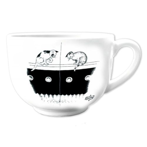 Grande Tasse Avec Anse La Pêche Les Chats De Dubout