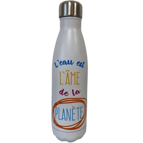 Bouteille Isotherme En Inox L'eau Est L¿Âme De La Planète