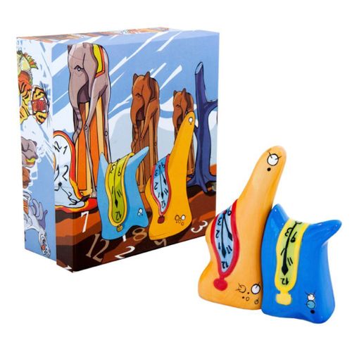 Set Sel Et Poivre En Céramique Collection Horloge